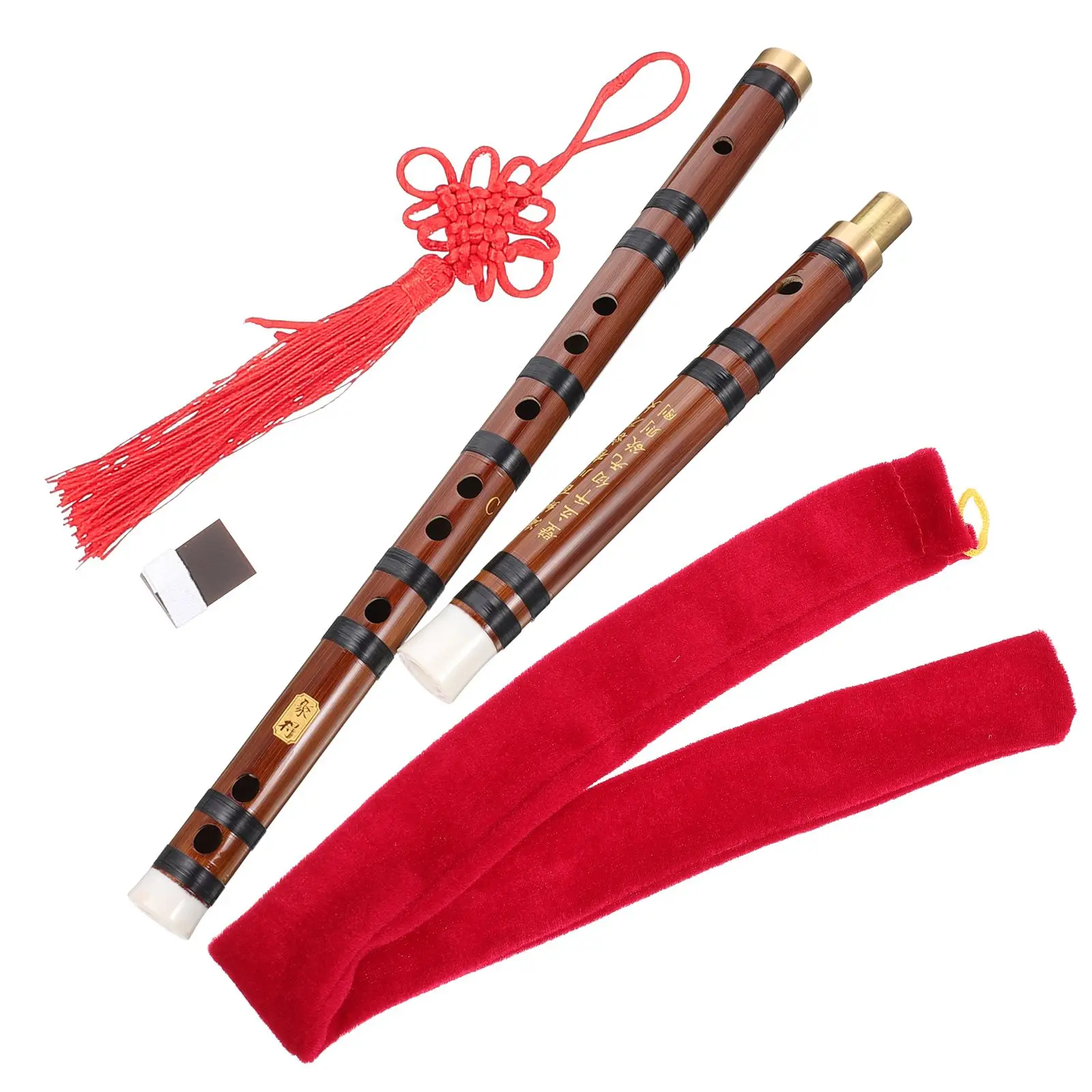 

Bamboo Flute Chinese Musical Instrument for Beginner Student Recorder Portable Lightweight Durable Retro Practical