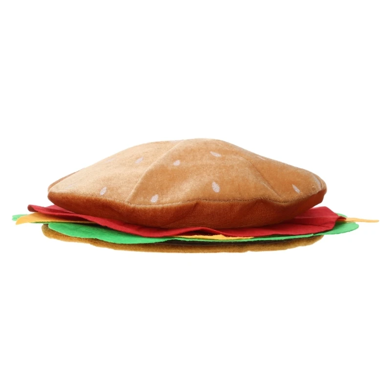 Adult Funny Burger Hat Cosplay Hat Women Ladies Caps Carnival Dress Up Costume Dropship