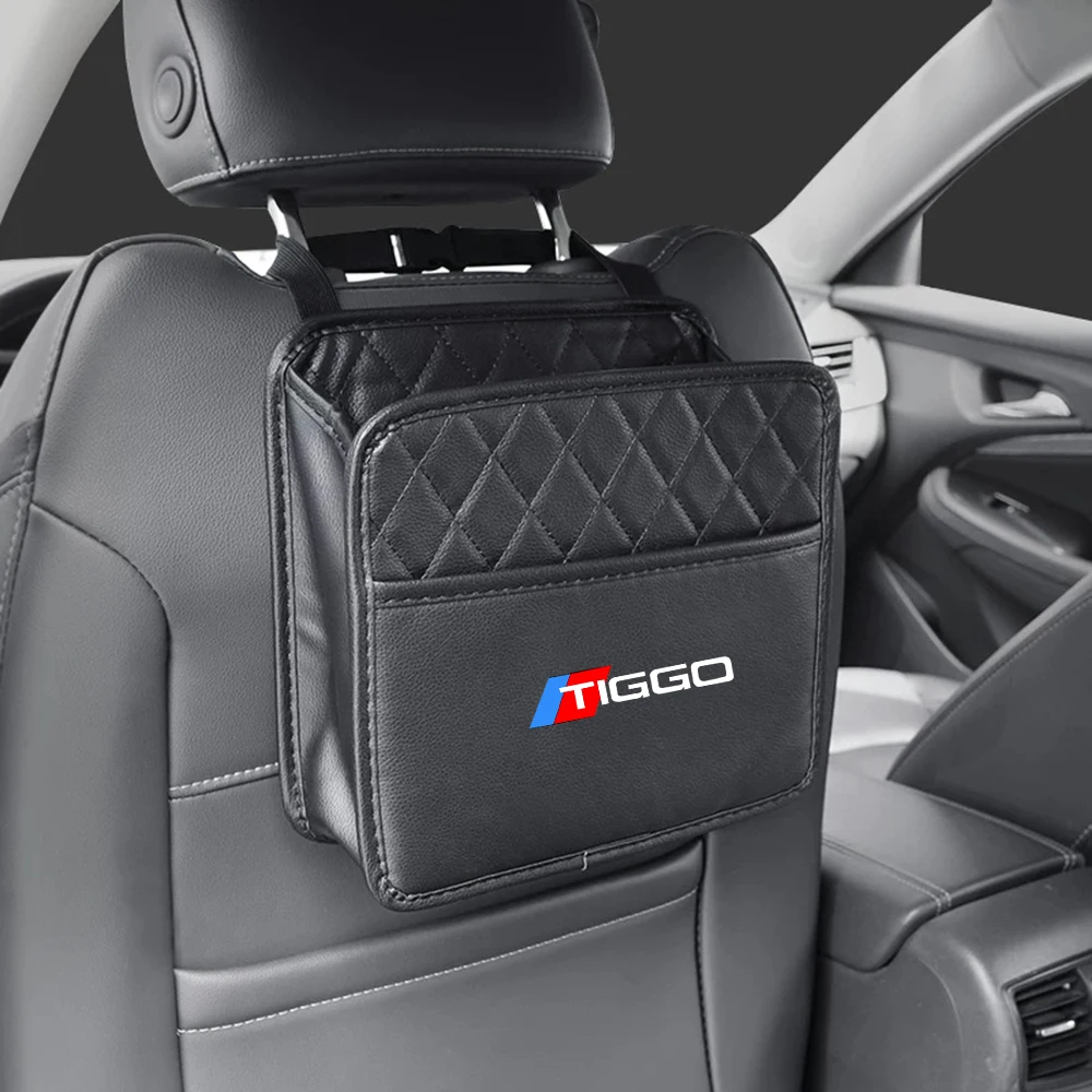 

For CHERY BLOSSOM FLOWER TIGGO 3 4 5 7 PRO 8 Tengo Car Seat Back Multi-pocket Backrest Anti-kick Pad storage bag