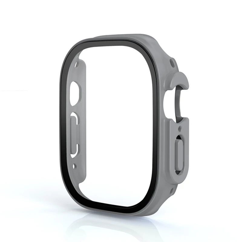 Cover Voor Apple Horloge Ultra 3 49mm PC Bumper + Screen Protector Cover iWatch Ultra 2 49mm HD Gehard Glas + Case Shell Accessoires