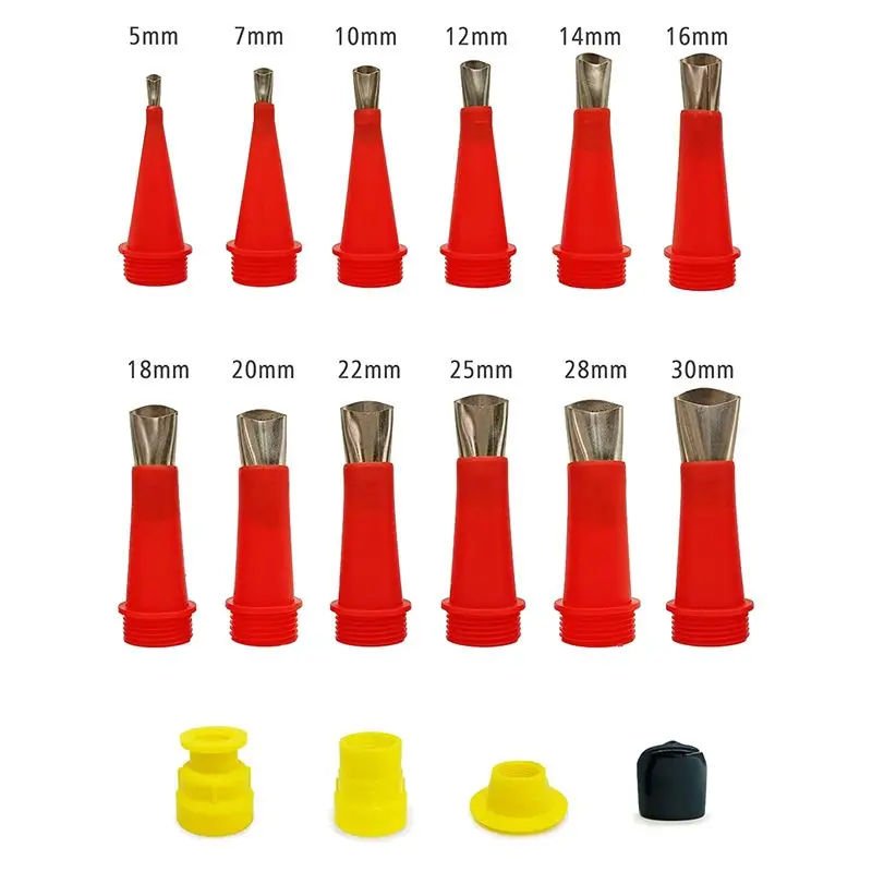 

REST 18-компонентная универсальная силиконовая насадка для уплотнения из нержавеющей стали, аппликатор, набор инструментов для отделки с защитной крышкой