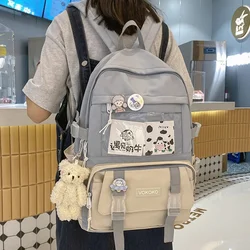 Zaino da donna impermeabile Zaino per ragazza adolescente Kawaii BookBag Zaino per laptop Borsa da scuola per studenti carina Mochila Zaino da donna