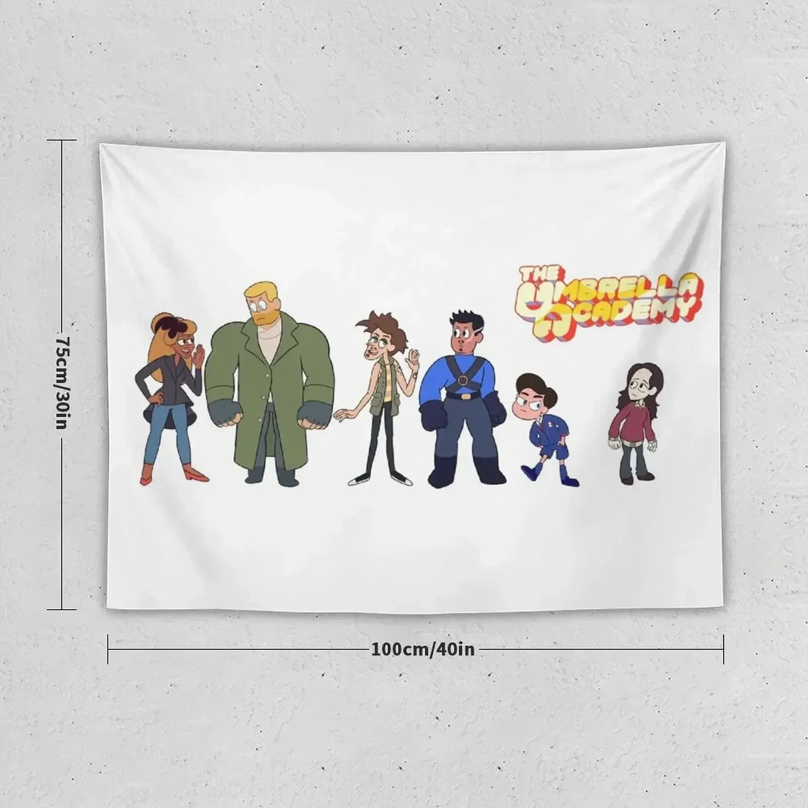 Cartoon Hargreeves Siblings- Season 1 Tapestry Wall Art Home Decorators Wall Coverings Living Room Decoration Tapestry