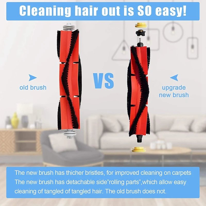 قطع غيار لـ شاو روبوروك ، مكنسة آلية ، فرشاة رئيسية ، فرشاة جانبية ، فلاتر ، قماش ممسحة ، S4 ، S5 ، S6 ، E4 ، E20 ، E25 ، E35 ، S50