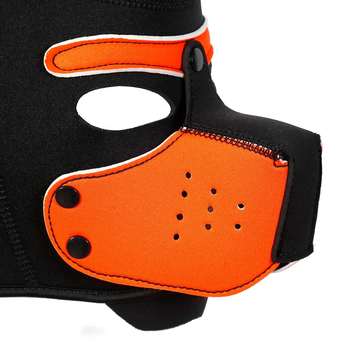 Cosplay de chiot pour hommes et femmes, Costumes Sexy pour jeu de rôle, masque de chien rembourré en caoutchouc Latex, capuche avec collier réglable, accessoire exotique