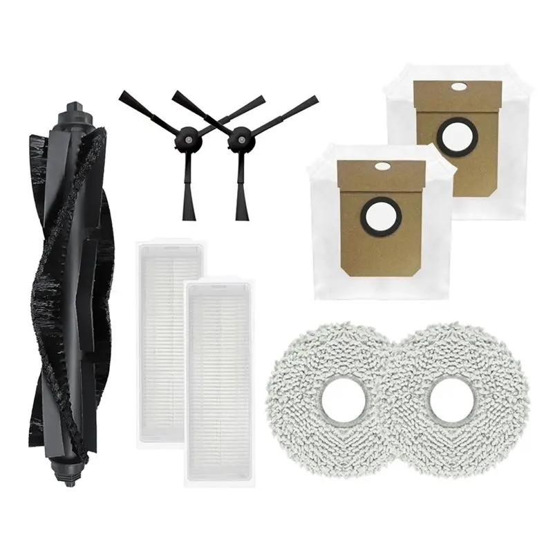 

Запасные части для робота-пылесоса Karingbee S7 OMNI: боковая щетка, HEPA-фильтр, салфетки для влажной уборки, тряпки для мытья полов (AT14)