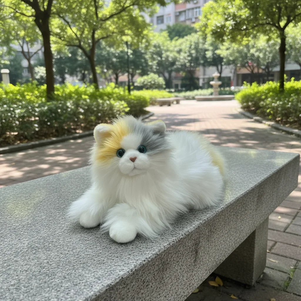 

Реалистичная плюшевая игрушка-кошка, подарок для детей, новое популярное, милое и мягкое чучело, подарок на день рождения и праздник