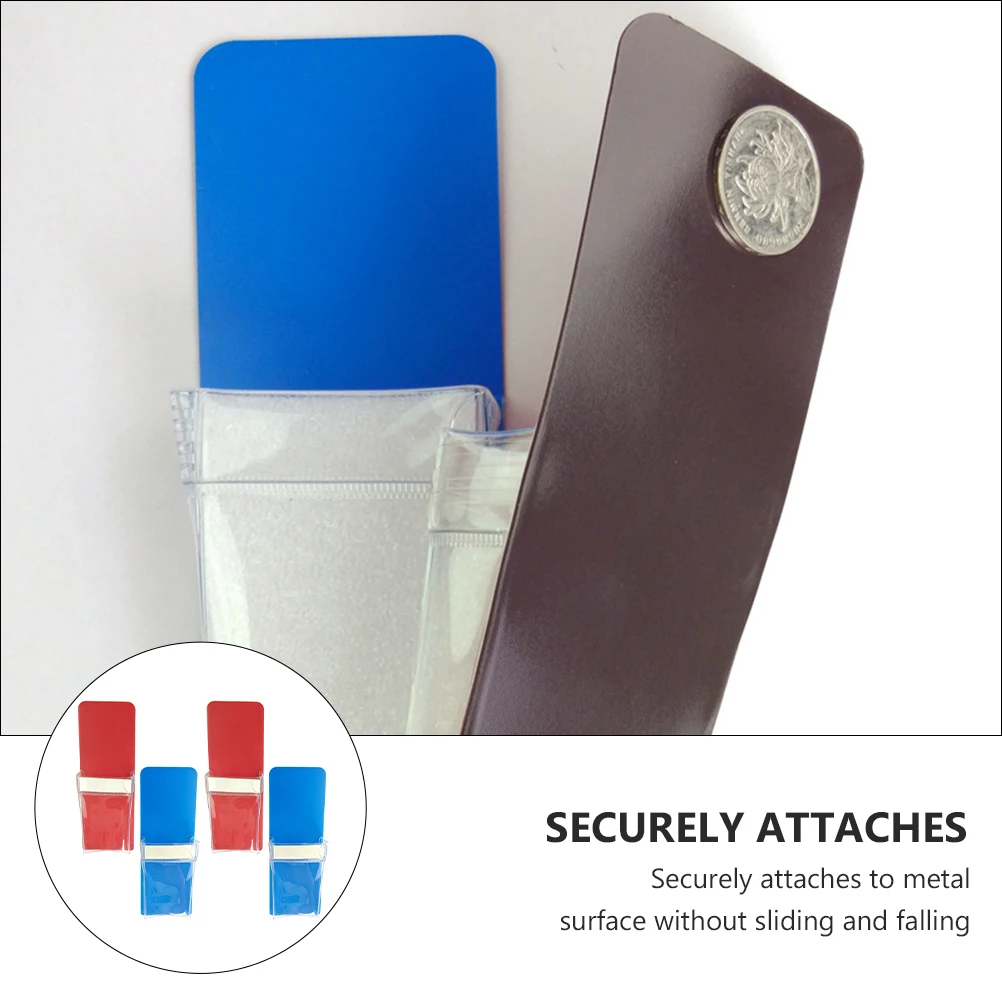 

4Pcs Magnetic Pen Organizer Lightweight Pencil Chalk Holder for Whiteboard Storage Magnetic Pen Box