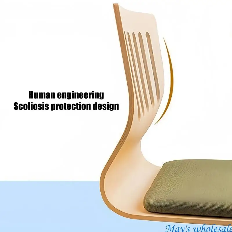 مسند ظهر مريح يدعم كرسي بلا أرجل لقراءة أريكة تتحول لسرير مع إطار من الخشب الصلب ووسادة إسفنجية عالية الكثافة 448A