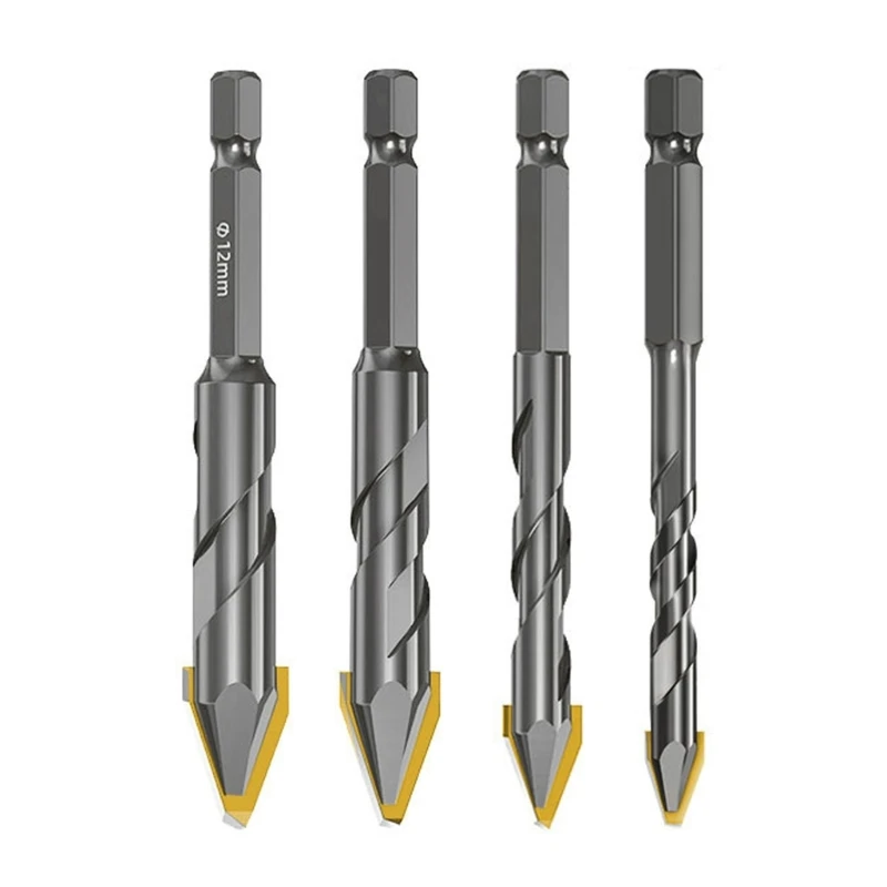 Broca excêntrica cabeça oblíqua, resistência, haste hexagonal, broca triangular