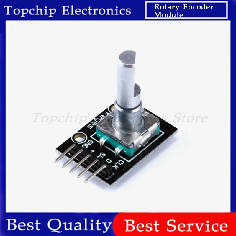 360 Degree Rotary Encoder Module KY-040 Brick Sensor Development Board with Knob Cap Potentiometer KIT DIY for Arduino