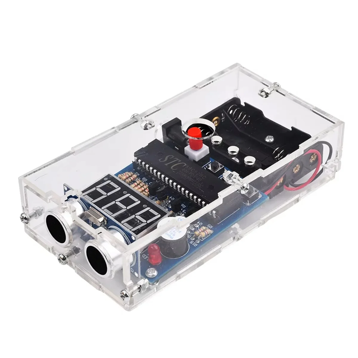 Nouveau 51 micro-ordinateur à puce unique télémètre à ultrasons/alarme Radar de recul HC-SR04 télémètre à ultrasons Kit de bricolage