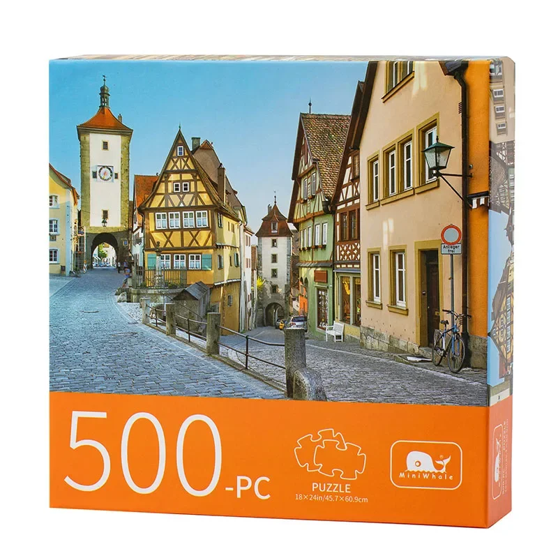 Maxrenard Jigsaw Puzzle 500 Pieces for Adults Kid European Style PuzzleToy Family Game Famous World Oil Painting Home Decoration