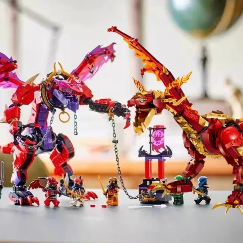 Nouvelle série Golden Ultra Dragon Thunderfang Dragon Chaos blocs de construction figurines briques jouets pour garçons cadeaux