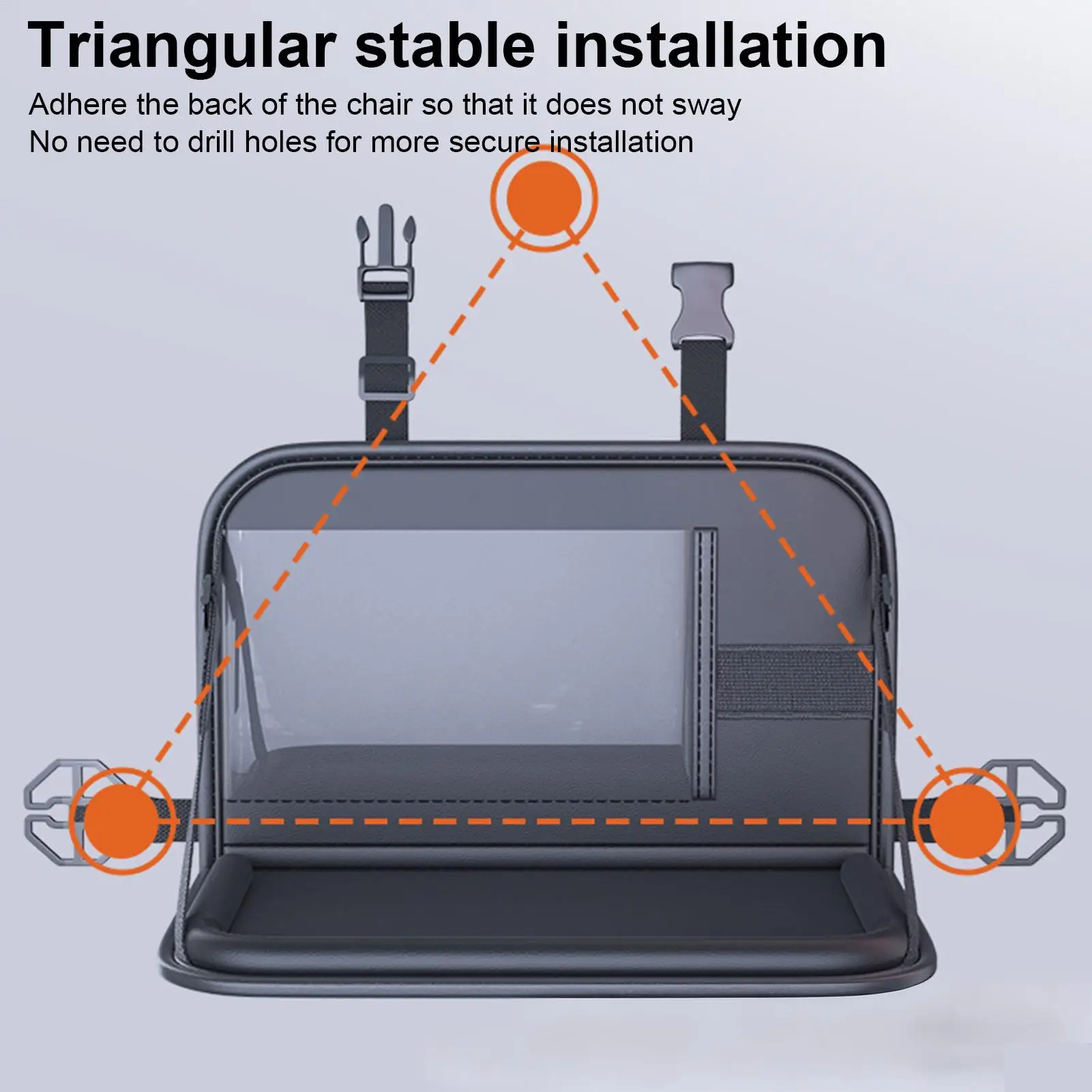 

Car Seat Table Storage Foldable Rear Desk Laptop Holder Car Table For Kids For Toddler Airplane Camping Long Ride Snack Time