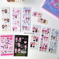 Sharkbang BOBO Full Set Series Decor Stickers Kawaii Bullet Coraltree Scrapbook Kpop Junk Sticker Postcards Korean Stationery