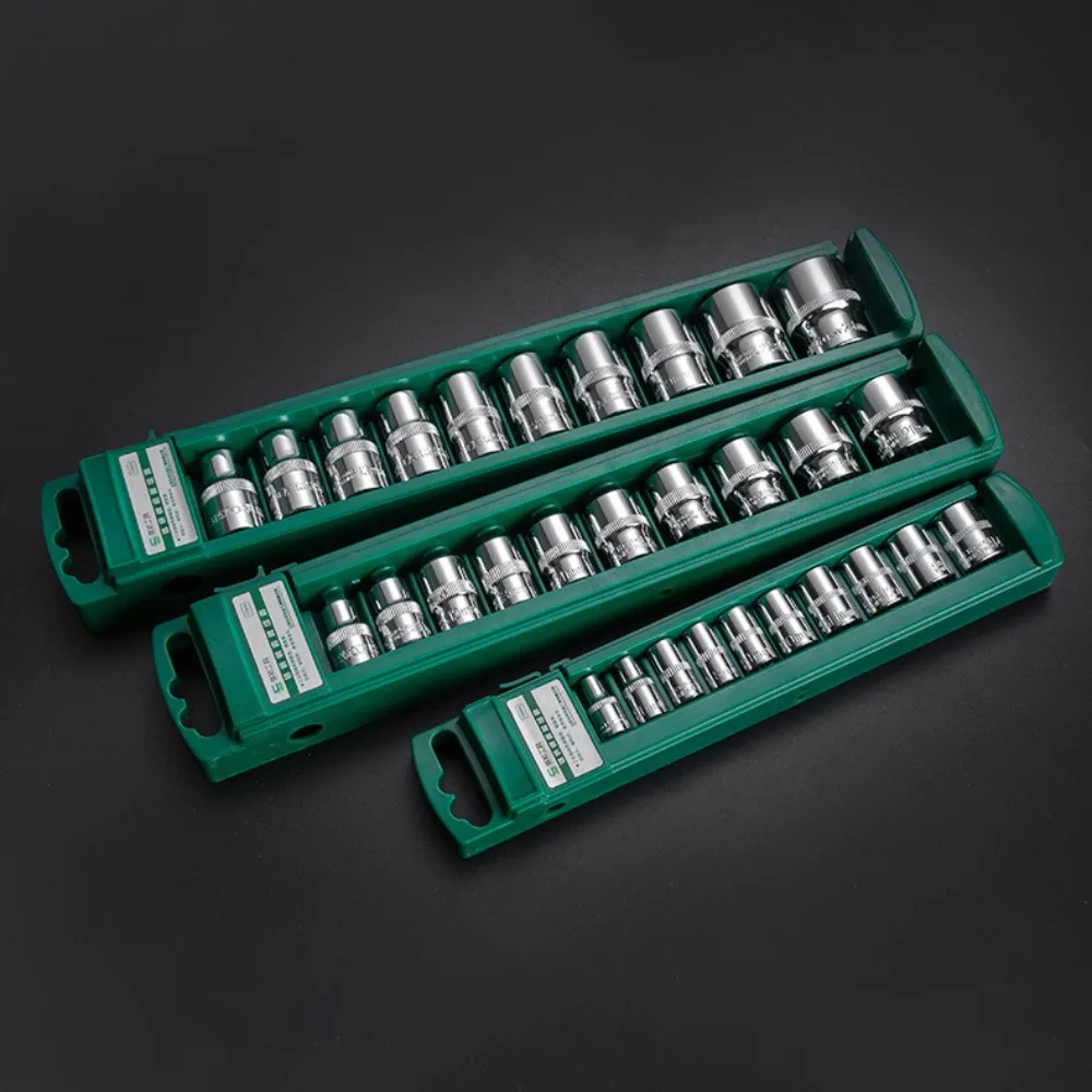 1/4" 3/8" 1/2" Hex Socket Storage Box Socket Wrench Plastic Storage Box Socket Set Storage Box for Socket Tools Storage