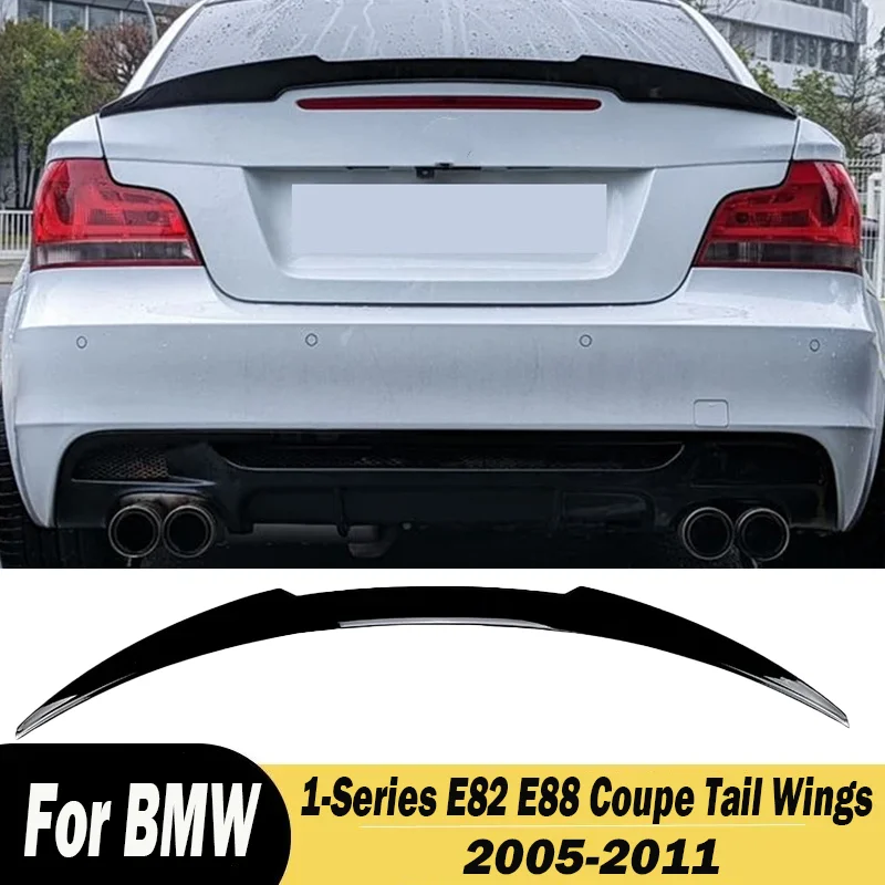 For BMW 1-Series E82 E88 Coupe 2005 2006 2007 2008 2009 2010 2011 Car Tail Wings Fixed Wind Spoiler Rear Trunk Spoiler Body Kits