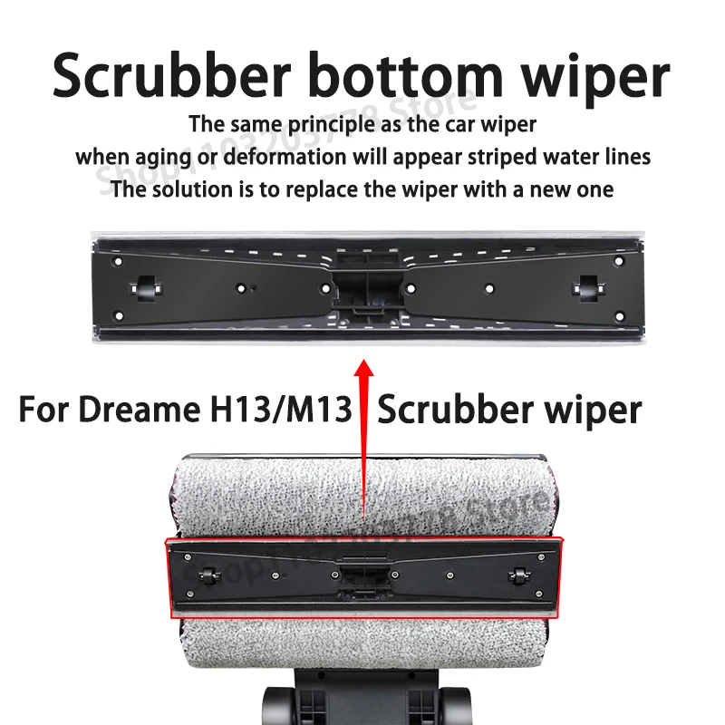 For Dreame M13 / H13 Scrubber wiper Hepa Filter Soft Brush Wet And Dry Vacuum Cleaner Spare Part Accessories