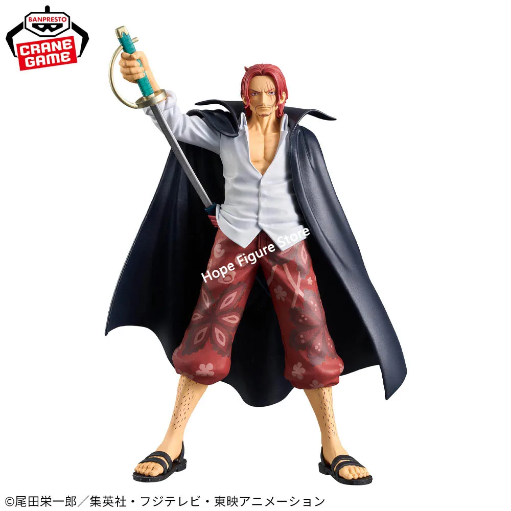 In Stock Original BANPRESTO DXF THE GRANDLINE SERIES One Piece Shanks Figure Anime Model Genuine Boxed Toy