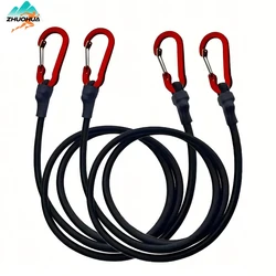 ZHUOHUA 2 Pcs Binding strap Cords with Carabiner Hooks, Rubber Heavy Duty Straps Strong for Bike,Cargo,Outdoor Tent,Luggage Rack