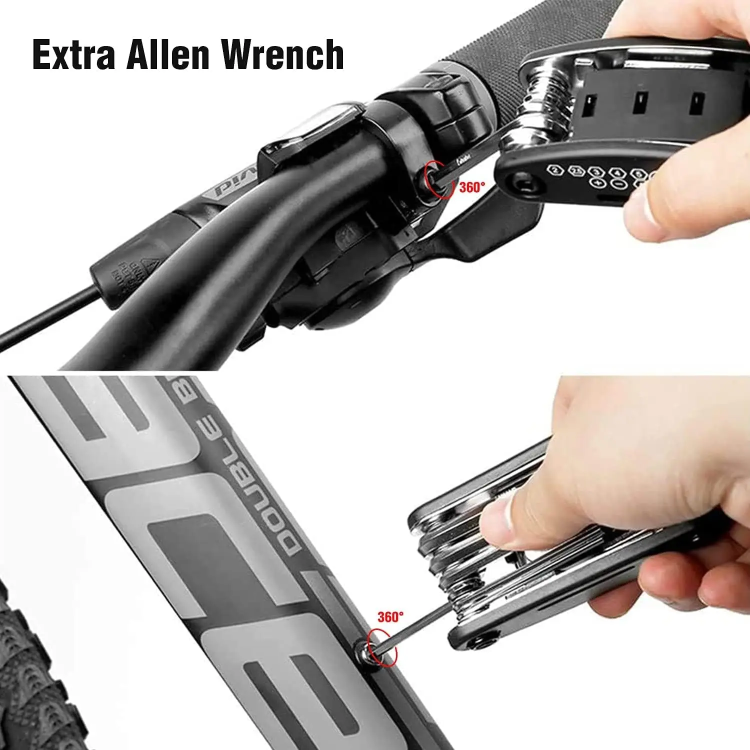 Multi Fuctional Tool 16 in 1 - Bike Tool Kit - Repair Kit for Bike, Mountainbike, E-Bike - Bicycle Mutli Set image 3