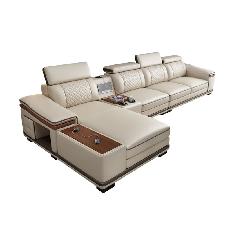 

Leather sofa, light luxury, first floor cowhide sofa, living room size modern simple and luxurious multi-functional leather sofa