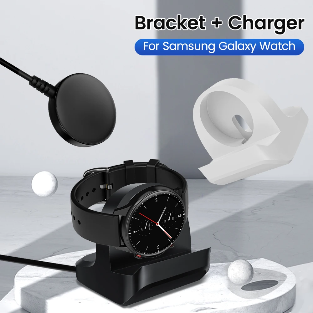 1M USB Charger Cable For Samsung Galaxy Watch 5 Pro 5 4 3 Universal Bracket Smartwatch Charging Stand For Active 3 2 Dock Holder