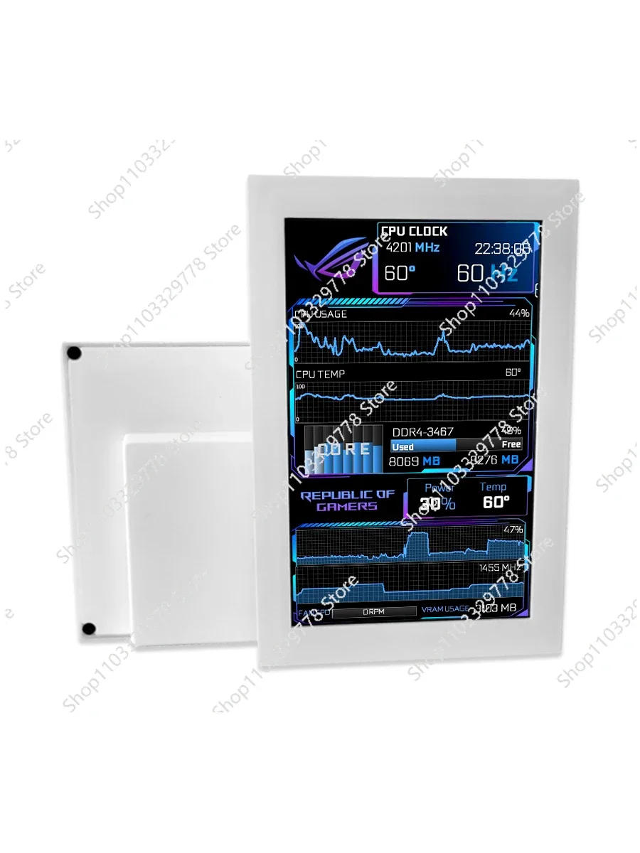 5-Inch chassis screen IPS single USB independent screen desktop dynamic video DIY computer monitoring AIDA64