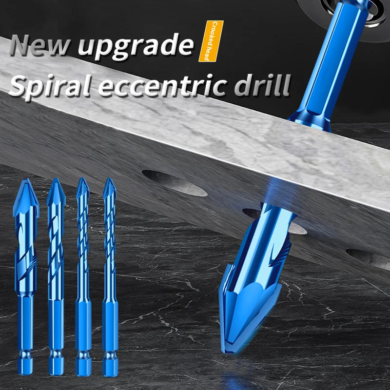 Ceramic tile drilling bit skewed head eccentric drilling concrete cement drill ceramic all ceramic tile magnetic special triangl