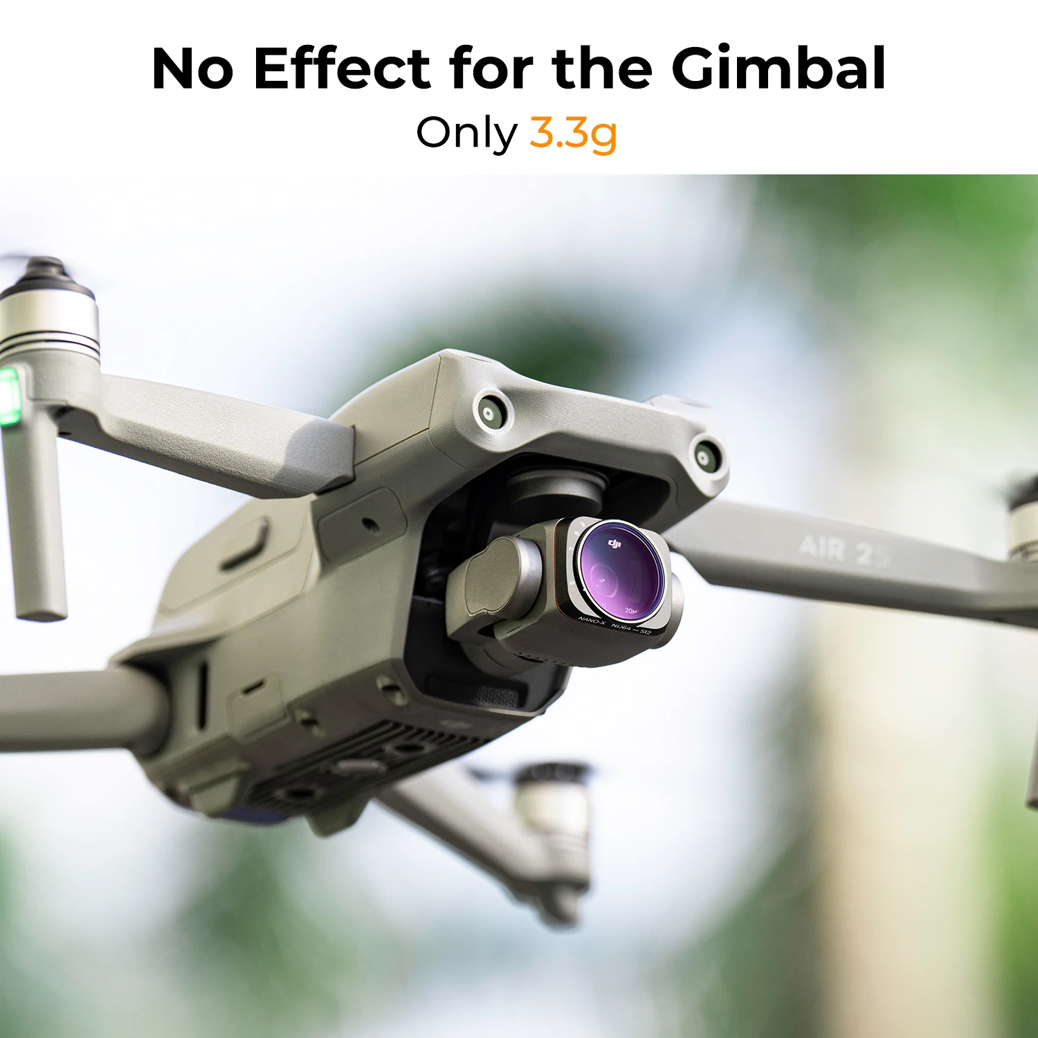 K&F Concept Filter for Drone DJI AIR 2S 2pcs Filters Set Variable VND2-32 & VND64-512 with a Set of Propellers for Drone AIR 2S