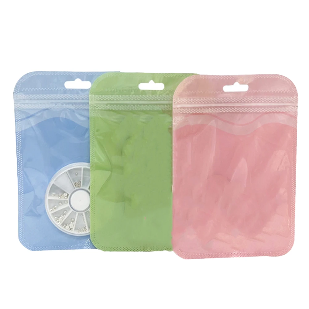 50pcs 10.5x15cm Colorful Resealable Smell Proof Ziplock Pouch Bags For Bead Jewelry  Small Business Packaging Candy Food Storage