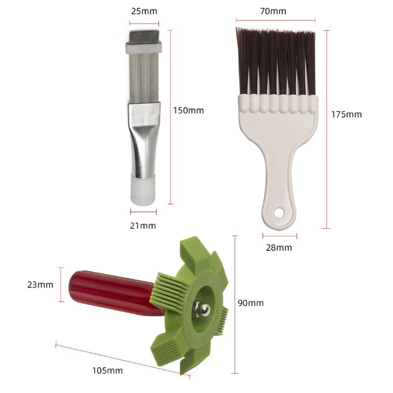 Auto Cooling System Cleaning Tool Air Conditioner Cleaning Brush 1PC Universal Car Radiator And AC Condenser Fin Repair Comb