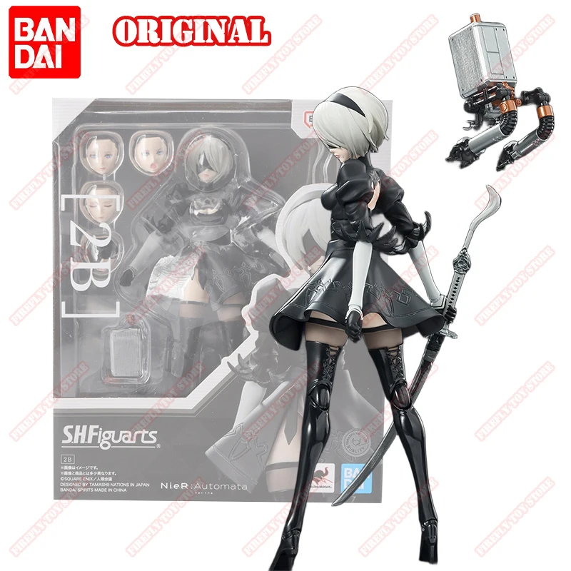 

BANDAI Original S.H.Figuarts NieR:Automata Game Animation Peripheral Toys 2B Movable Anime Action Model Figure Collection