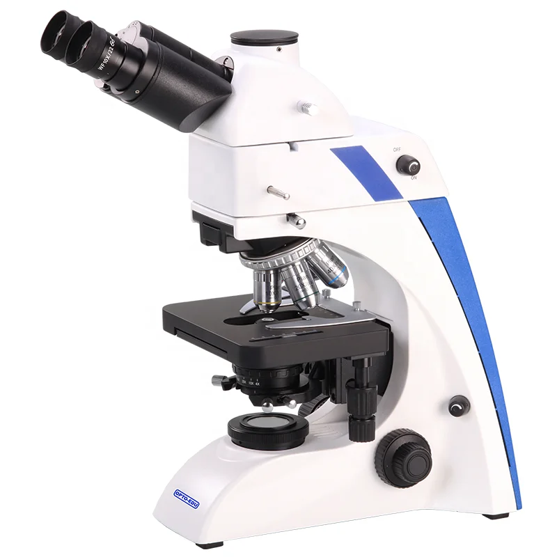 OPTO-EDU A16.2603-NL-1 40-1000X BG Trinocular Transmit Light 6V30W Halogen Fluorescence Microscope