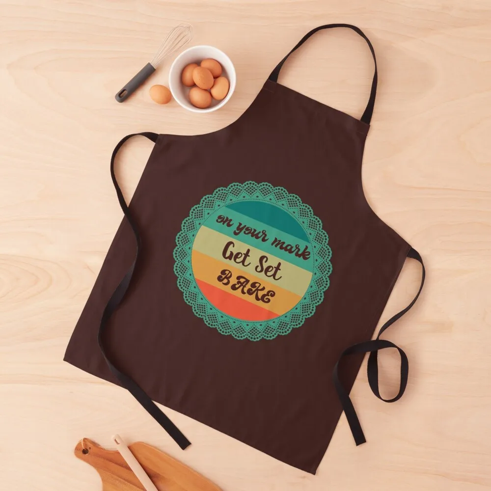 

get set bake retro Apron Aprons