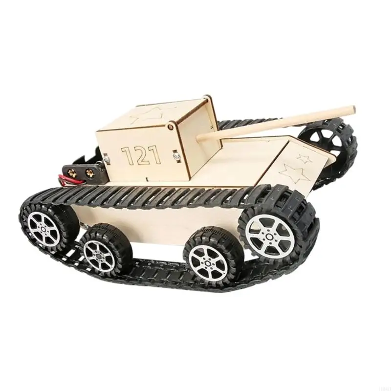 Creative DIY Wooden Electric Track Toy For Kids Educational Science Experiment And Hands On Technology Learning H8WD