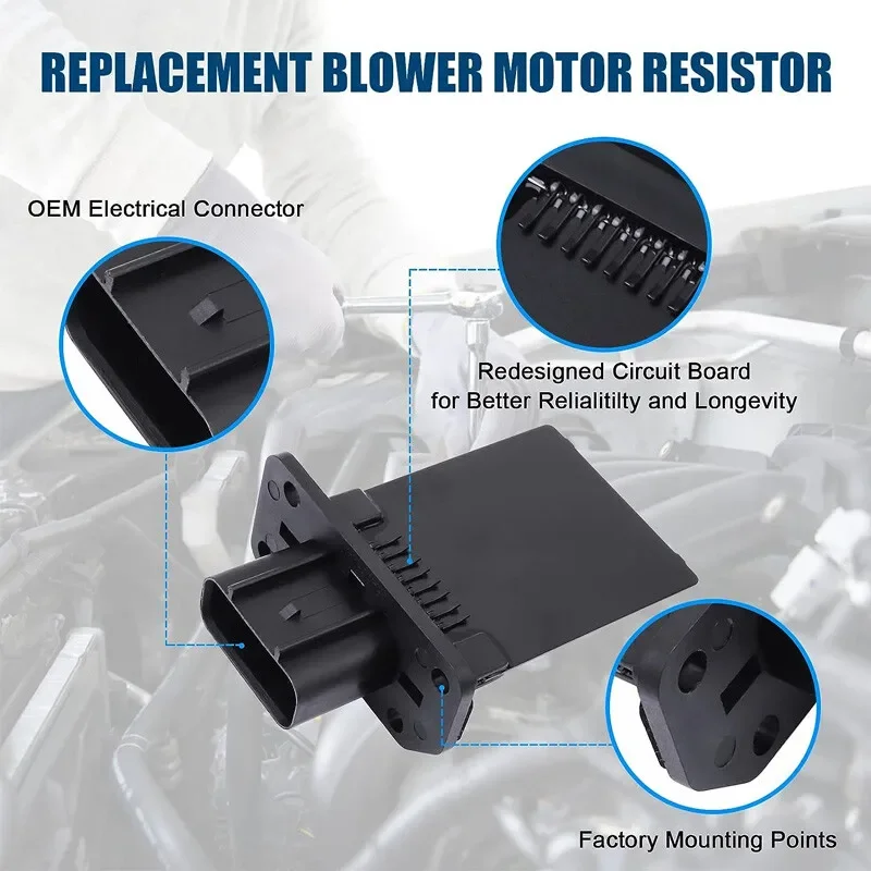 YH1715 YH-1715 Front HVAC Heater Blower Motor Resistor For 2008-2012 Ford F250 F350 F450 F550 HB-0145 DR4080 RU-440