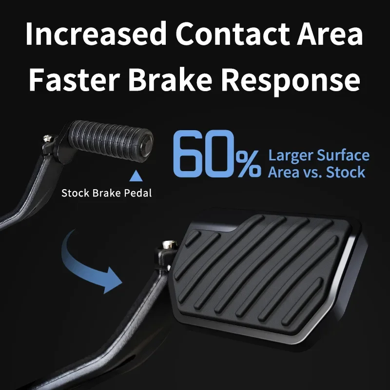 

Enlarged Widened Motorcycle Brake Anti-slip Rubber Pad for BENDA Rock250 Manual Gear Rock300 Rock707 Chinchilla Napoleonbob