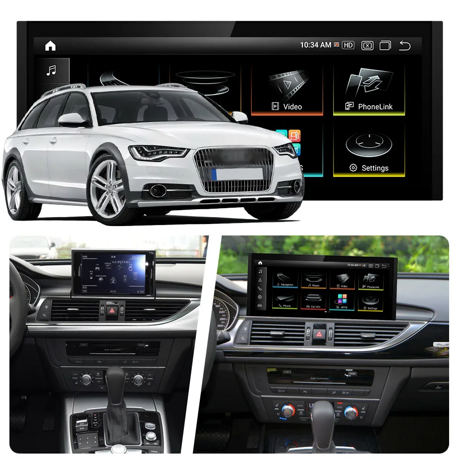 For AUDI A6 A7 2012-2018 10.25 inch Android 11.0 Octa Core 8+256G Car Multimedia Player Stereo Radio Car radio with screen