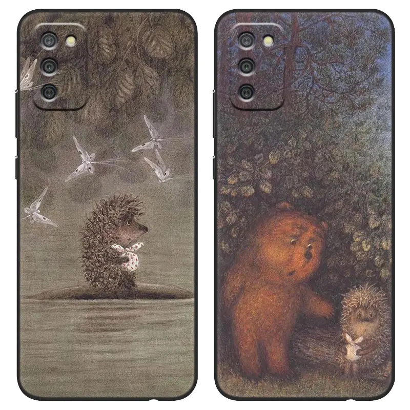 Hedgehog in the Fog Case For Samsung Galaxy A04E A03S A02S A21S A01 Core A10S A11 A20S A20E A31 A40 A41 A9 A7 A6 A8 Plus 2018 A5