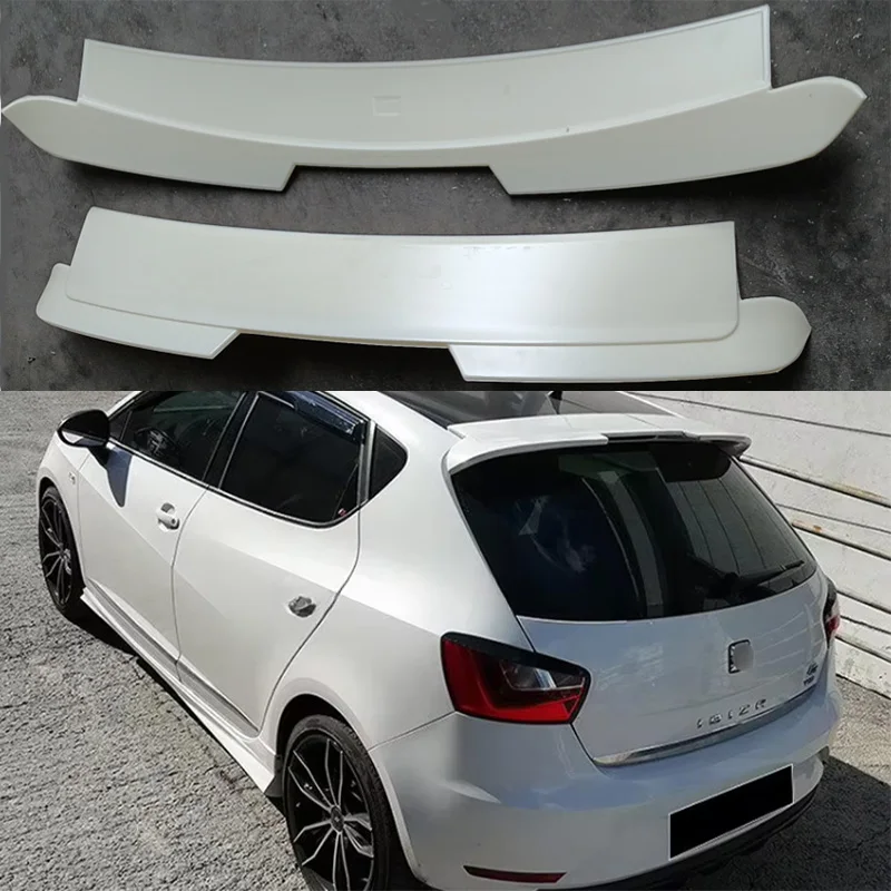 Para 2009-2016 Seat Ibiza 6J Tsi Tdi alerón de techo trasero de cuatro puertas 2009-2016 alerón Ibiza