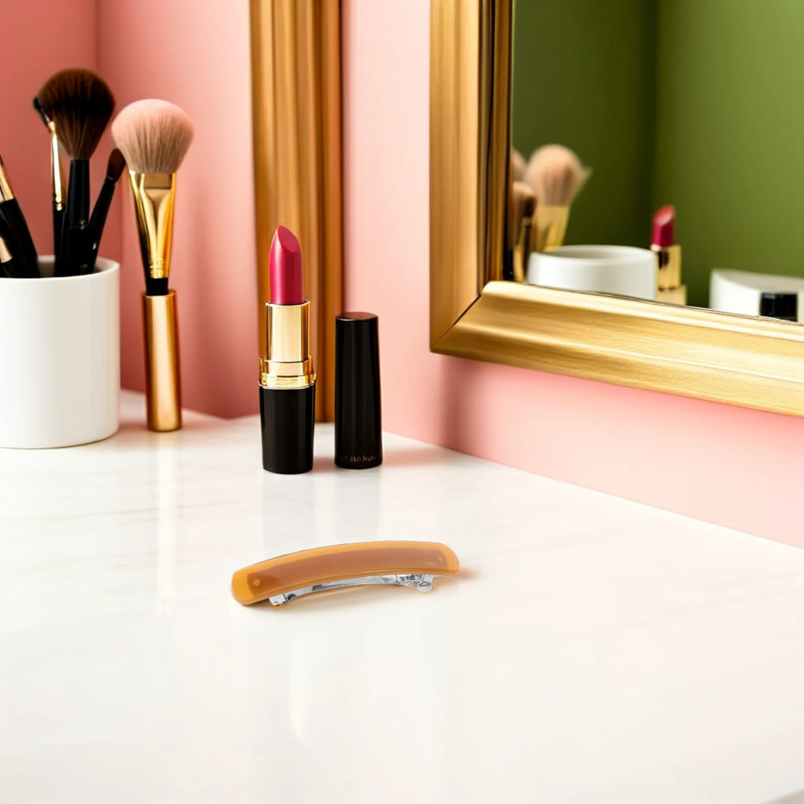 

3pcs Clips For Women: French Barrette Ponytail Holder Spring Snap Clip For Thick Hair Vintage Headpiece Minimalist Hair