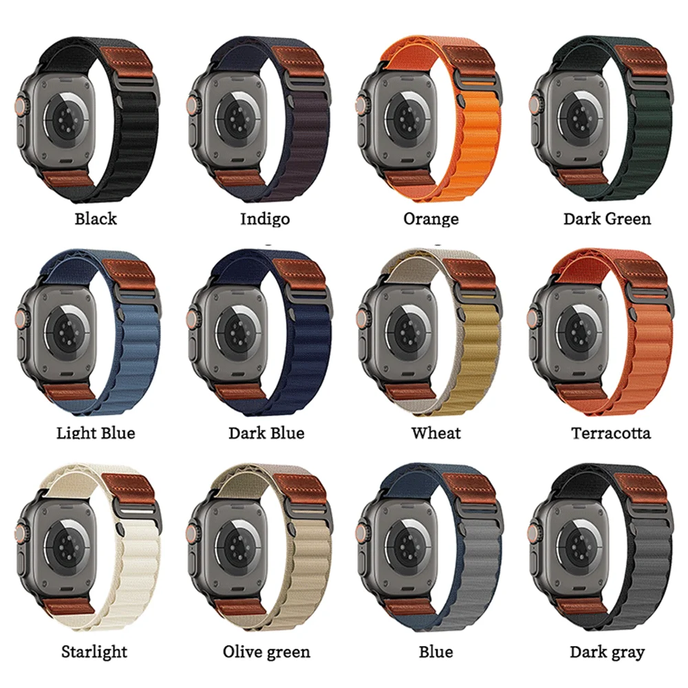 Alpine Loop Band Lederarmband für Apple Watch Ultra 3 49mm 46mm 44mm 40mm 45mm 41mm 42mm Für iWatch Serie 11 10 9 8 7 6 5 SE 3 – Detail 1