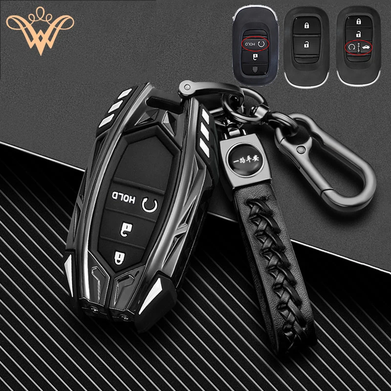 

Car Key Case Cover For Honda Civic Crv Accord Fit XR-V VEZEL Jade CRV UR-V Honda Accord 2019 2018 LIFE Crosstour Gienia Envix