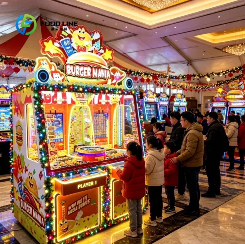 Coin Pusher Arcade Game Machine LED Light Multi-Layer Fun Coin Drop Game for Amusement Parks and Arcades