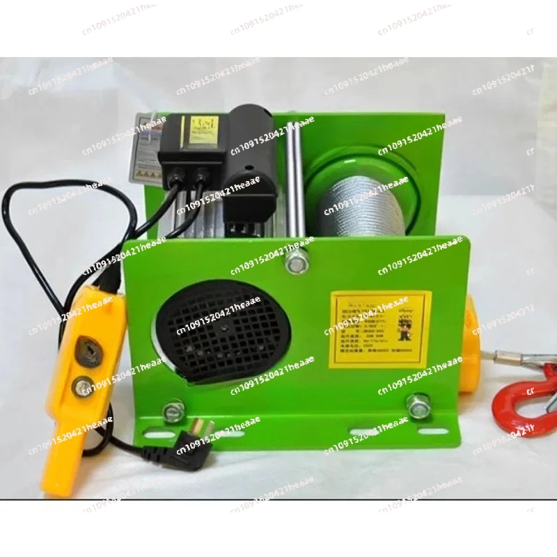 Suitable for   400-800KG  Steel Wire Rope Windlass Winding Engine Elevator Household Building Crane,220V Electric Winch