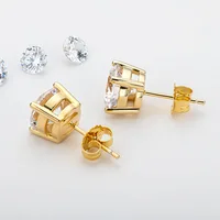 Premium 0.5-2ct Moissanite Diamond Stud Earrings for Women Orginal 925 Sterling Silver Screw Back Women Moissanite Earring 2026 - Image 3