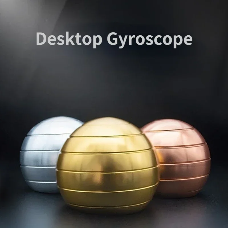 

38mm Desktop Decompression Rotating Spherical Gyroscope Office Desk Stress Relief Toys Optical Illusion Flowing Finger Toys