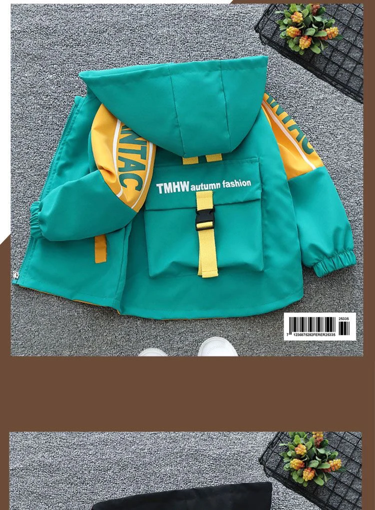 2-12 Jahre Freizeitjacke Baby Jungen Kleidung Neue Mode Frühling Kinder Buchstaben Mantel Für Mädchen Niedlich 2025, Herbst Kinder Oberbekleidung – Detail 2